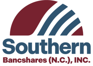 Southern Bancshares (N.C.), Inc. logo with blue 'Southern' text and maroon arches above the name.
