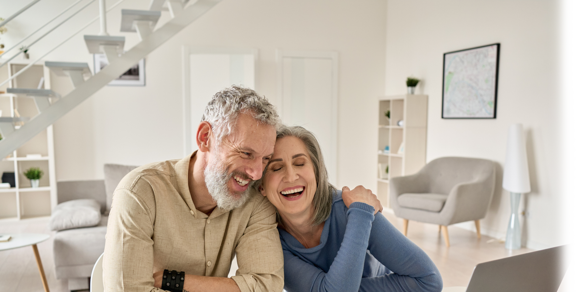 older couple smiling and carefree